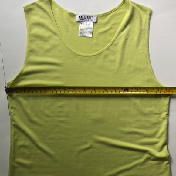 OlSEN WOOMEN’S TANK TOP , PLAIN SCOOP NECK,SLEEVELESS - Picture 7 of 8